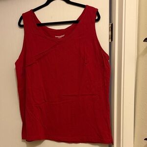 Woman Within Bold Red Tank Top